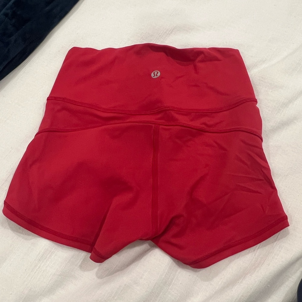 lululemon athletica Women's Red Shorts
